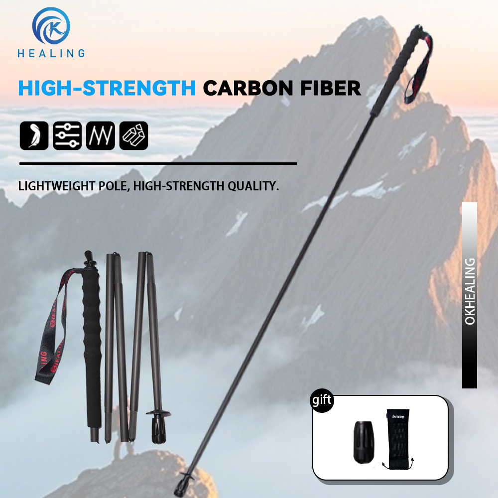 Trekking Pole Carbon - OKHEALING Bastoni da Trekking Ultraleggeri in
