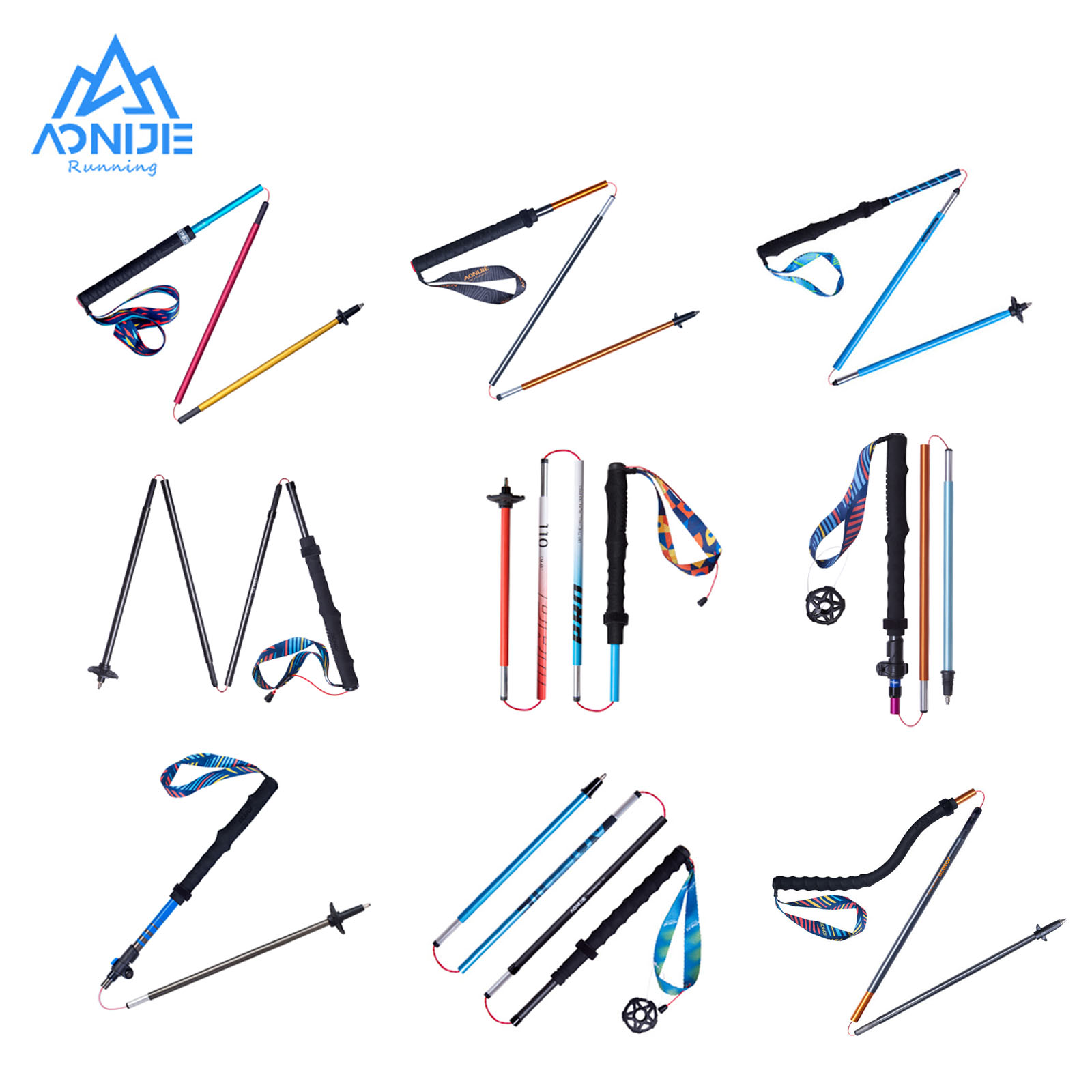 Trekking Pole Carbon - 2 pz AONIJIE tutti i tipi