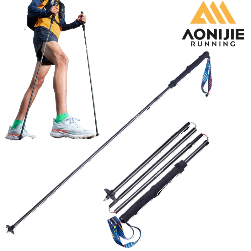 Trekking Pole Carbon - 2 bastoni da trekking pieghevoli AONIJIE