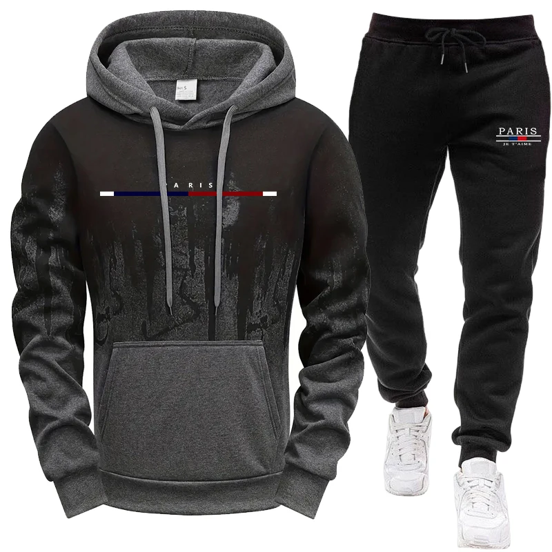 Joggers Pants - Completo da Uomo/Felpa con Cappuccio/Pantaloni Autunno