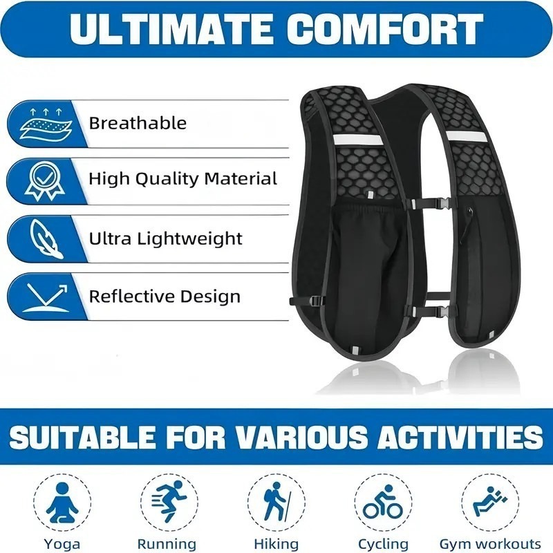 1-4 pezzi: gilet leggero da es - Hydration Vest recensione e prezzo